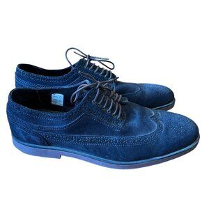 Swear London Men's Logan 03 Size 45 Oxford Blue Nubuck Leather‎ Office Business